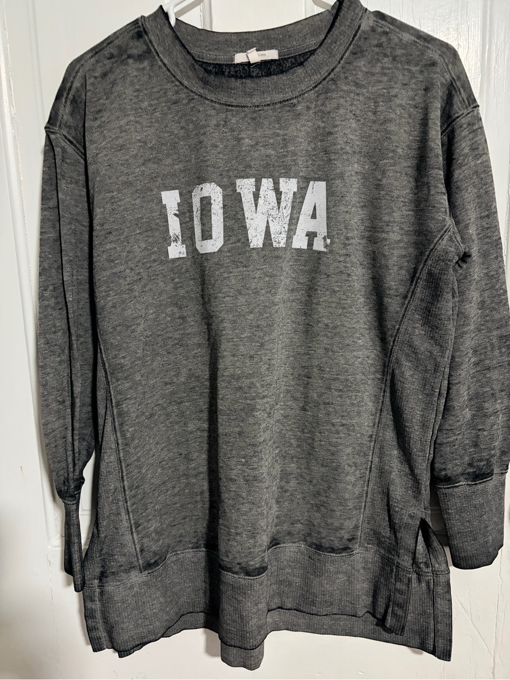 Maurices Dark Gray IOWA Crewneck Sweatshirt
